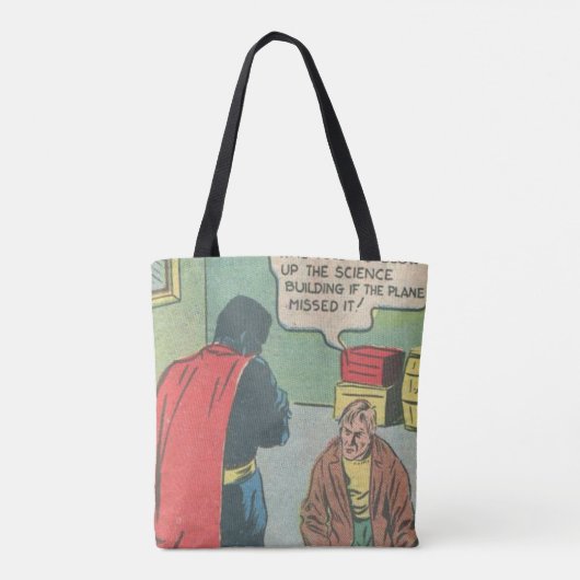 superheld Comics van 50 jaar | Beste cadeau voor Tote Bag (Achterkant)