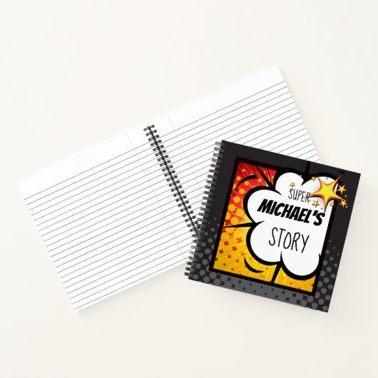 Superheld Custom Lifebook Adoption Notebook Notitieboek (Binnen)