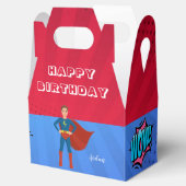 Superheld Custom Photo Birthday Cake Bedankdoosjes (Geopend)