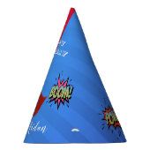 Superheld Custom Photo Birthday Feesthoedjes (Rechts)