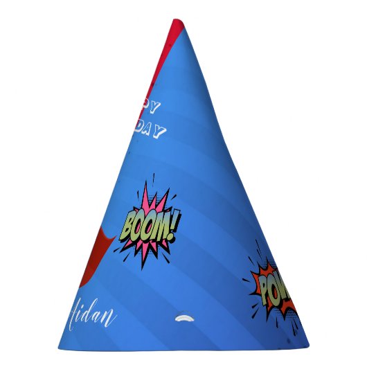 Superheld Custom Photo Birthday Feesthoedjes (Rechts)