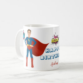 Superheld Custom Photo Birthday Koffiemok