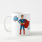 Superheld Custom Photo Birthday Koffiemok (Links)