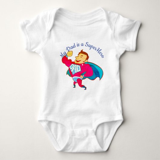 Superheld Dad Custom Romper (Voorkant)