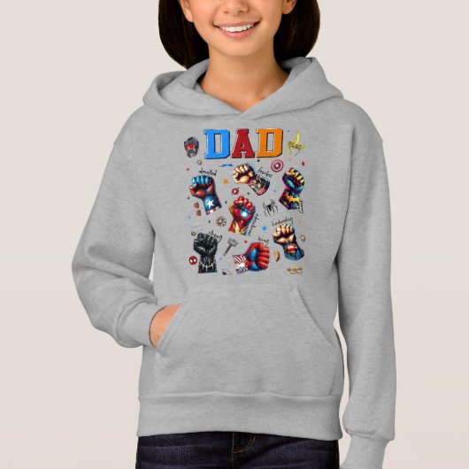 Superheld Dad Power Fists (Voorkant)