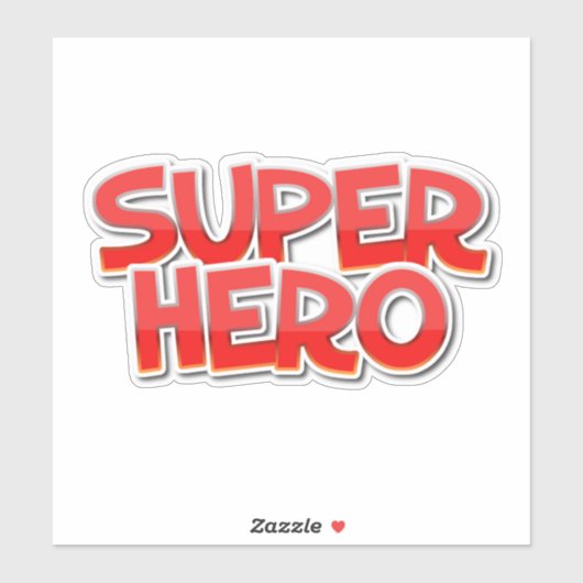 Superheld-decal Sticker (Vel)