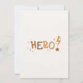 Superheld Dieren Kinderen Verjaardag Bedankt Kaart (Achterkant)