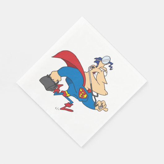 Superheld Doctor Paper Napkins Servet (Hoek)