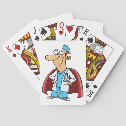 Superheld Doctor Pokerkaarten (Achterkant)