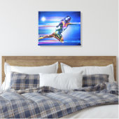 superheld doek canvas afdruk (Insitu (Slaapkamer))