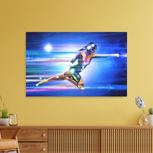 superheld doek canvas afdruk (Insitu (Woonkamer))