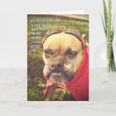 Superheld Dog Birthday Card Kaart (Voorkant)