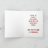 Superheld Dog Birthday Card Kaart (Binnen)