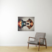 Superheld Dog Portrait | Beagle Wandkleed (In Situ (horizontaal))