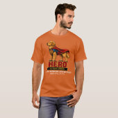SUPERHELD donker T-shirt (Voorkant volledig)