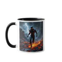 Superheld door de lava.