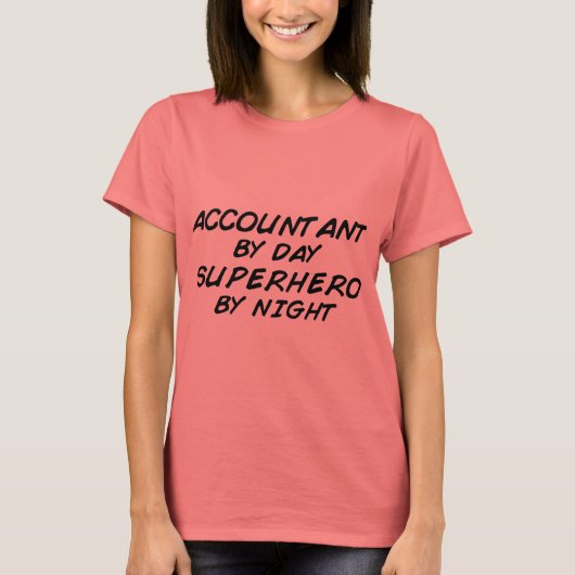 Superheld door Night - Accountant T-shirt (Voorkant)