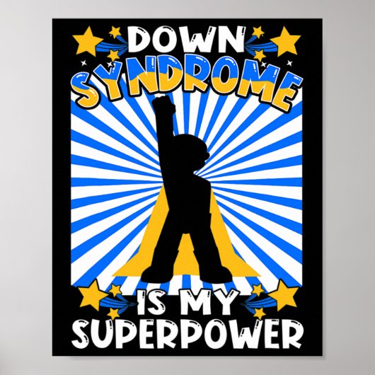 Superheld Down Syndrome Awareness Chromosome Super Poster (Voorkant)