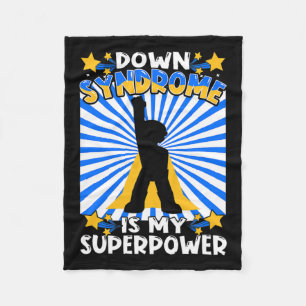 Superheld Down Syndroom Bewustzijn Chromosoom Supe Fleece Deken