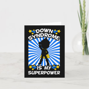 Superheld Down Syndroom Bewustzijn Chromosoom Supe Kaart