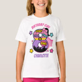 Superheld Eight Birthday Girl 8ste Super Girl T-shirt (Voorkant)