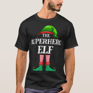 Superheld Elf Matching Family Kerstmis Pajama T-shirt