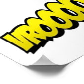 Superheld en supervillain onomatopoeia poster (Hoek)