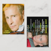 Superheld-entertainmentkaarten/dubbelzijdige foto' visitekaartje (Voorkant / Achterkant)