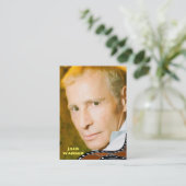 Superheld-entertainmentkaarten/dubbelzijdige foto' visitekaartje (Staand voorkant)