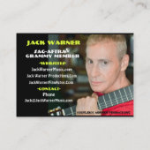 Superheld-entertainmentkaarten/dubbelzijdige foto' visitekaartje (Achterkant)