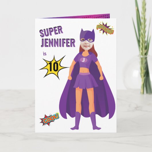 Superheld Fab Verjaardag Geweldig Verbazingwekkend Kaart (Voorkant)