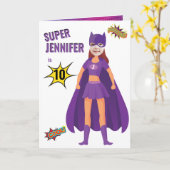 Superheld Fab Verjaardag Geweldig Verbazingwekkend Kaart (Gele Bloem)