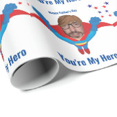 Superheld Fathers Day Funny New Tremendous Gift Cadeaupapier (Rol Hoek)