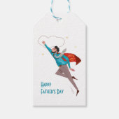 Superheld fathersday cadeaulabel (Voorkant)