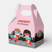 Superheld Favor Box (Kinderen van Birthday Feors) Bedankdoosjes (Voorkant Zijde)