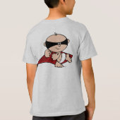 Superheld Flying Kinder Light T-Shirt (Achterkant)