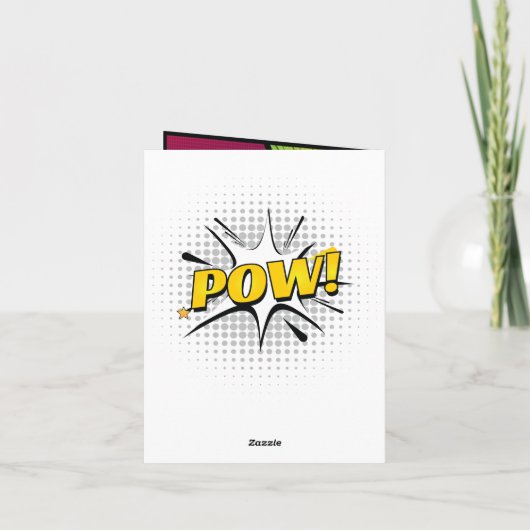 Superheld Flying Photo Specialized Birthday Kaart (Achterkant)