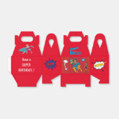 Superheld-foto van Super Special Kind Bedankdoosjes (Uitgevouwen)