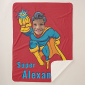 Superheld-foto van Super Special Kind Sherpa Deken (Voorkant)
