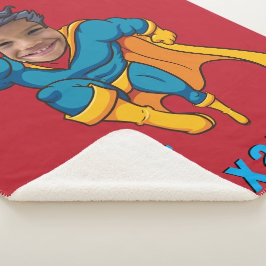 Superheld-foto van Super Special Kind Sherpa Deken (3/4)