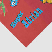 Superheld-foto van Super Special Kind Tissuepapier (Detail)