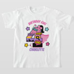 Superheld Fourth Birthday Girl 4e Super Girl T-shirt<br><div class="desc">De eerste verjaardag van de baby vieren met dit speciale T-shirt,  speciaal en gepersonaliseerd design</div>