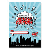 Superheld Friend Comic Classroom Valentijn Card Kaart (Voorkant)
