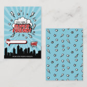 Superheld Friend Comic Classroom Valentijn Card Notitiekaartje (Voorkant / Achterkant)