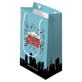 Superheld Friend Comic Valentijn Gift Bag Klein Cadeauzakje