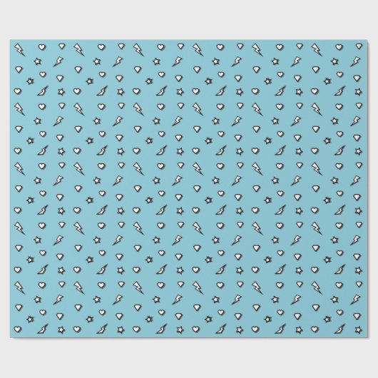 Superheld Friend Comic Wrapping Paper Cadeaupapier (Vlak)