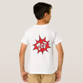 Superheld Fun Birthday Flying Boy Tremendous Gift T-shirt (Achterkant volledig)