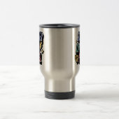 Superheld Fun Comic Custom Monogram Reisbeker (Center)