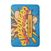 SUPERHELD Fun Retro Stripboek Pop Art Badmat (Voorkant Verticaal)