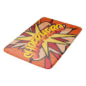 SUPERHELD Fun Retro Strips Pop Art Badmat (Gekanteld)